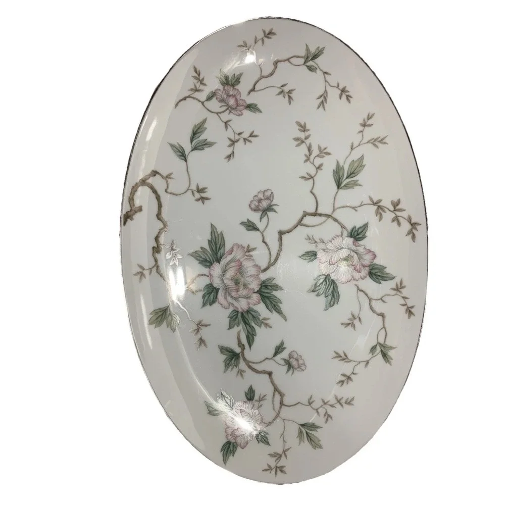 Set Of 40 Noritake China 5502 CHATHAM Peonies Floral Tea Party Set Oval Platters